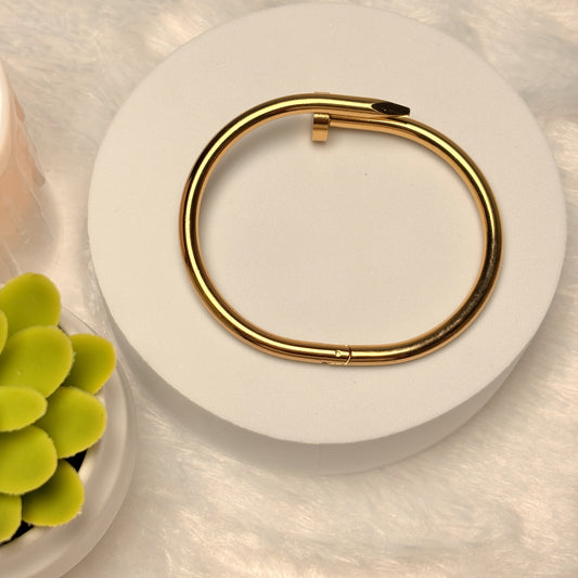 Gold Nail Bracelet