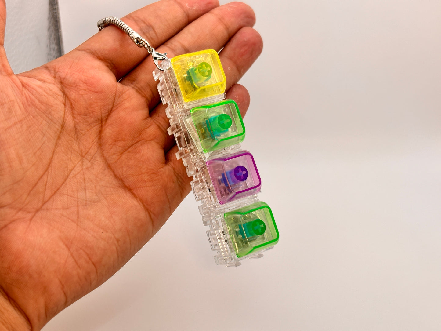 Mechanical Keyboard Keychain with Click Sound & Light | Best Gift or gamers