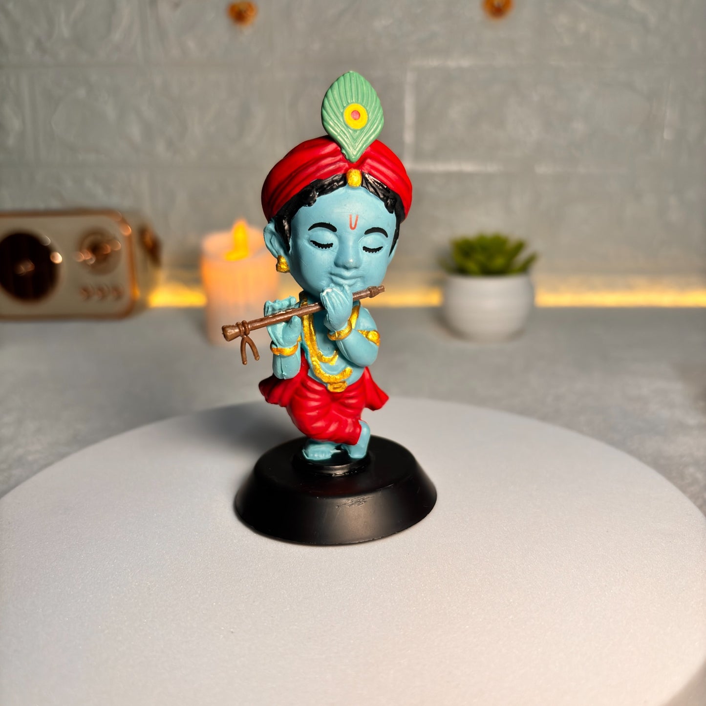 Baby Krishna Idol (Car Dashboard | Desk | Temple Decor Murti)