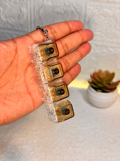 Mechanical Keyboard Keychain with Click Sound & Light | Best Gift or gamers