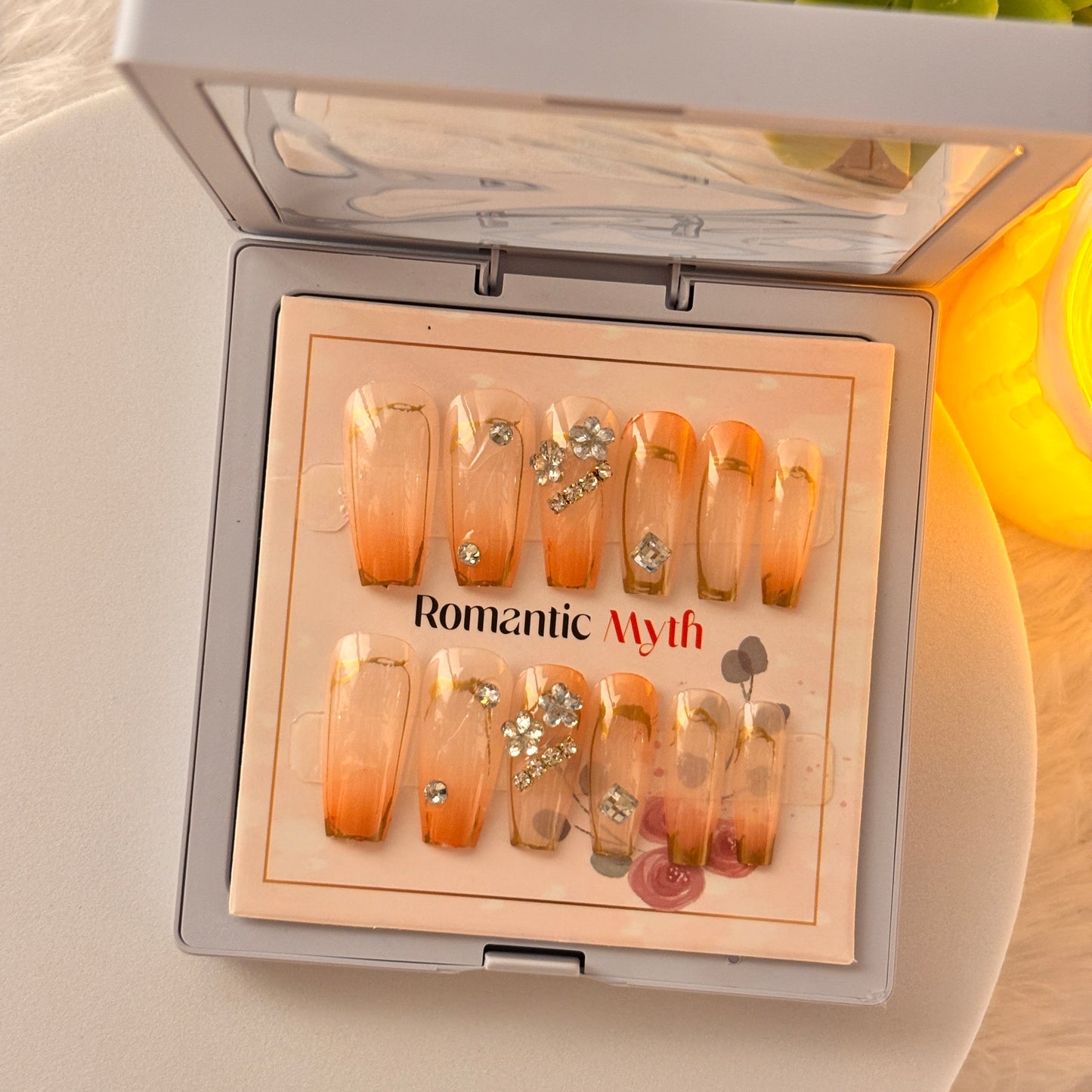 Sunset Ombre Press-On Nails Set