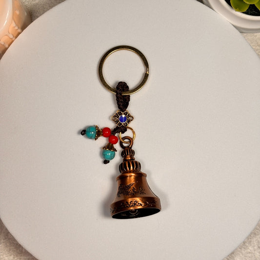 Vintage Bell Keychain (Lucky Charm Handcrafted Keyring)