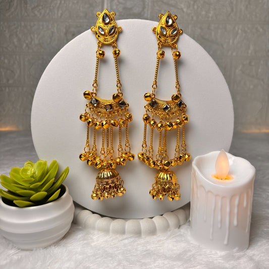 Kashmiri Chand Jhumka Earrings