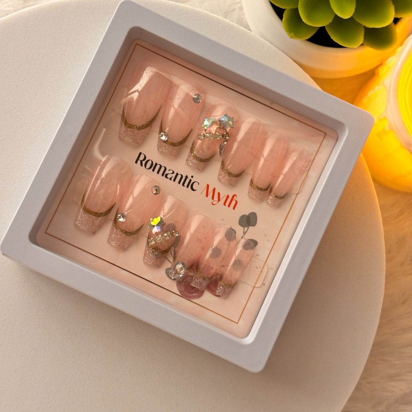 Nude Glam Press-On Nails Set